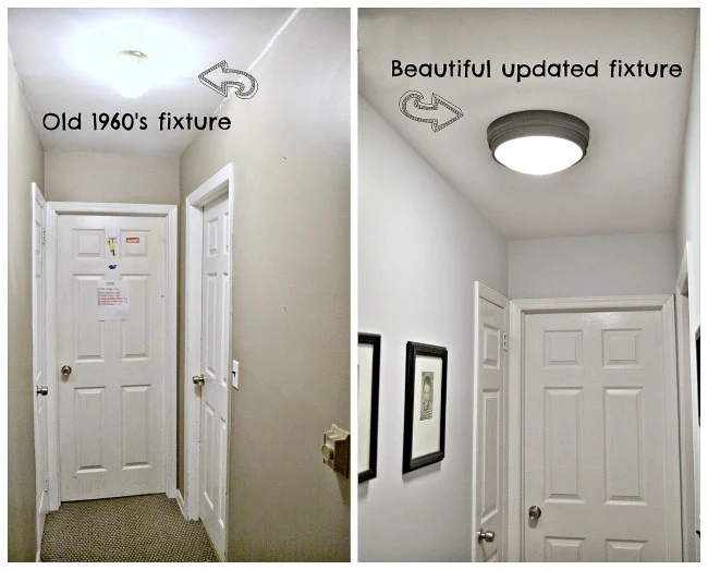 DIY Hallway Renovation & Where to Get New Ceiling Lights. Homeroad.net