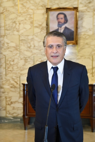 رئيس الجمهورية التونسية قيس سعيد يستقبل نبيل القروي رئيس حزب قلب تونس