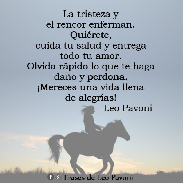 Frases de Leo Pavoni: Cuida tu salud