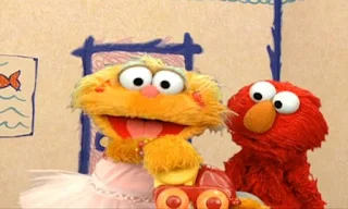 Zoe shows us how she takes turns with her friend Rocco while playing with a toy truck. Elmo tells her that Rocco is just a rock. Sesame Street Elmo's World Friends