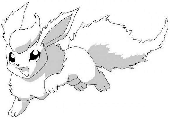 Pokemon Flareon Coloring Pages Printable Free Pokemon Coloring Pages