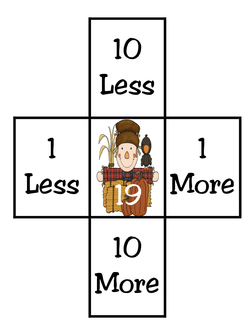 First Grade Funtastic: Number Sense: 10 More, 10 Less