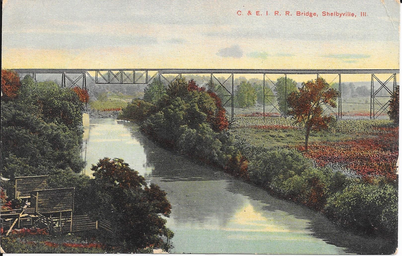 Industrial History UP/C&EI Trestle over Kaskaskia River in Shelbyville, IL