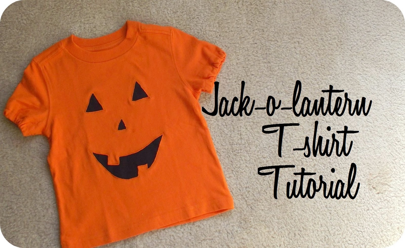 Veronica M.D. Jackolantern Tshirt Tutorial