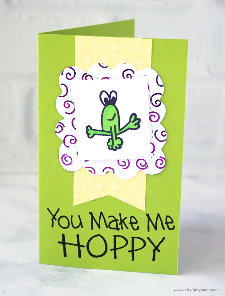 Kindness Craft Gift Tag with Glue and Watercolor - Laura Kelly's Inklings