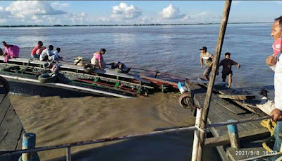 Ferry collided, Guwahati ferry accident, jorhat ferry accident,