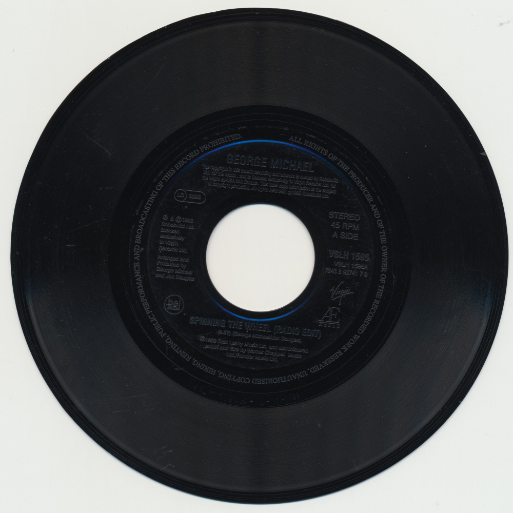 Music on vinyl Spinning the wheel Michael
