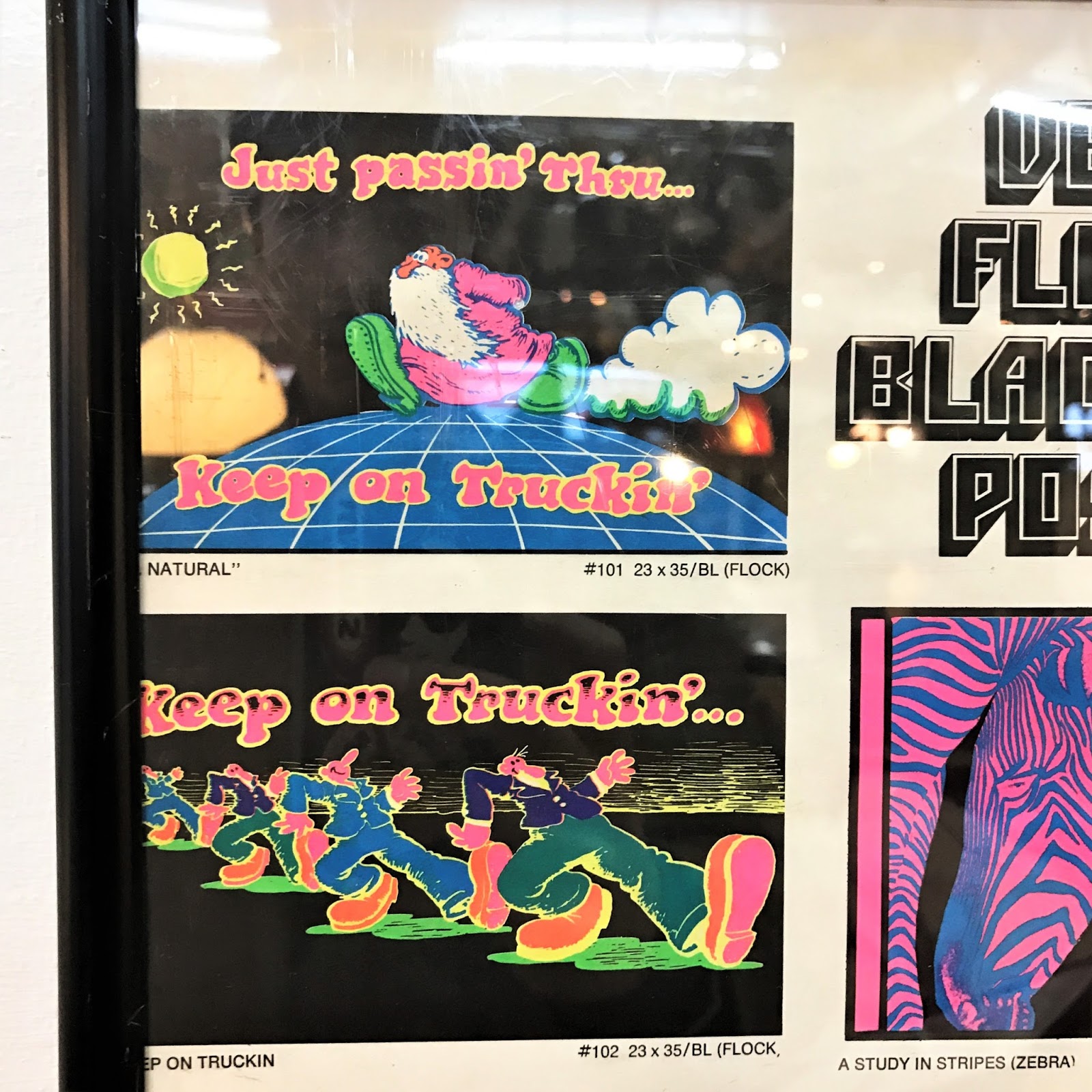 60％OFF 【希少】Keep on Truckin´ 70´s ブラックライト ポスター