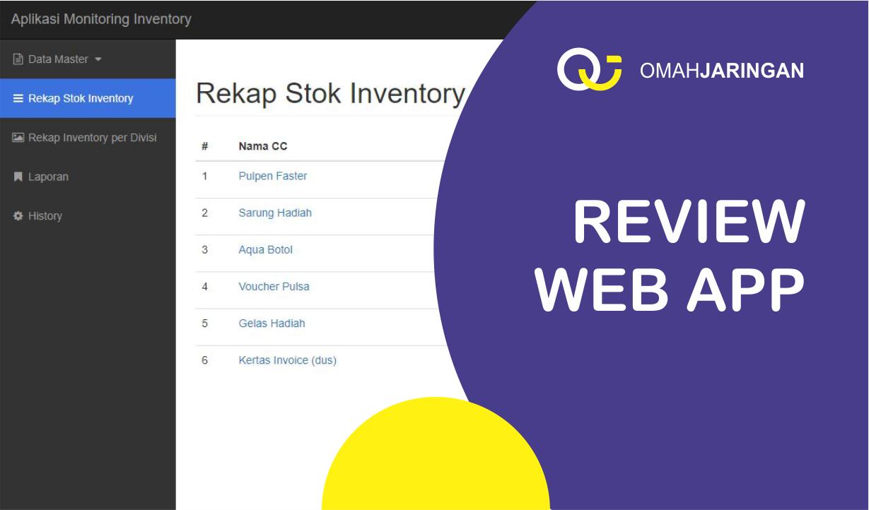 Review Aplikasi Inventory Barang Berbasis Web Php, MySQL dan ...