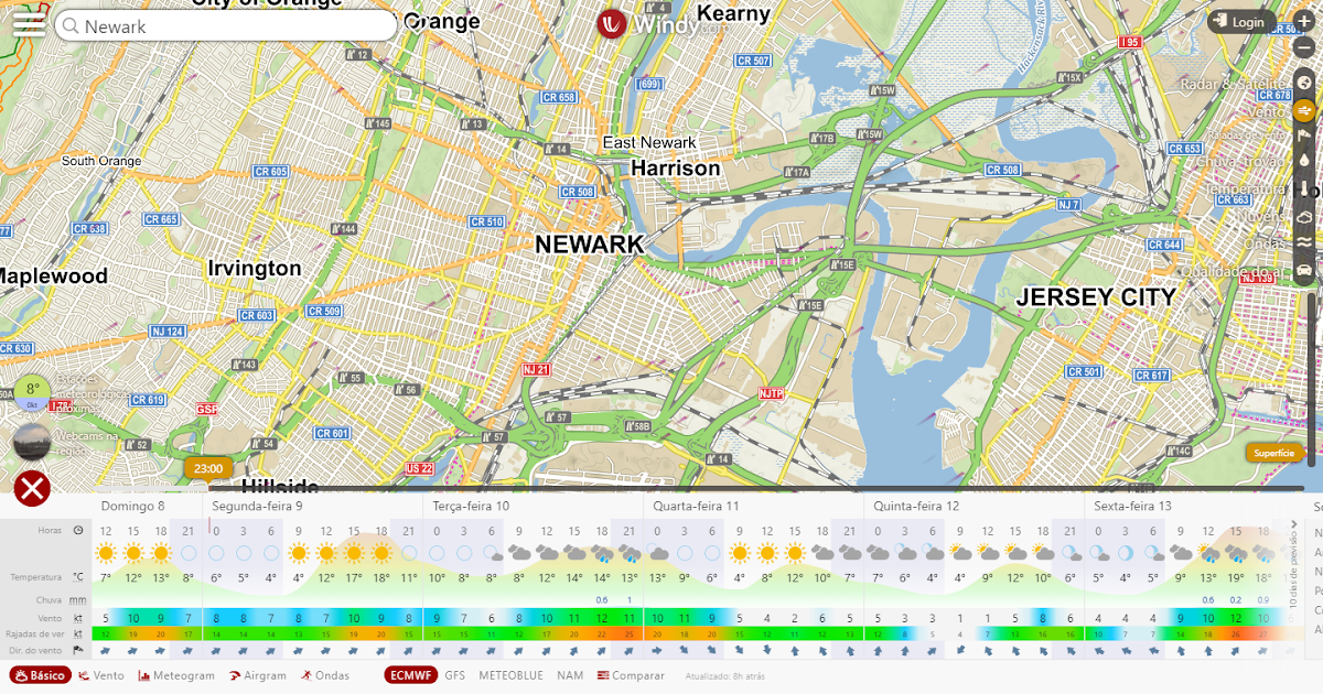 Curioso? Espreita aqui Newark weather