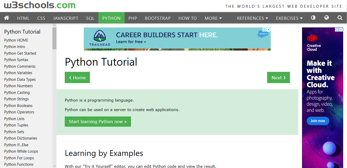 Top 10 Python Learning Website