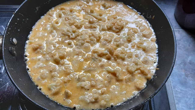 قرنبيط بالجبنه كيتو مكرونه كيتو بالقرنبيط والجبنه
