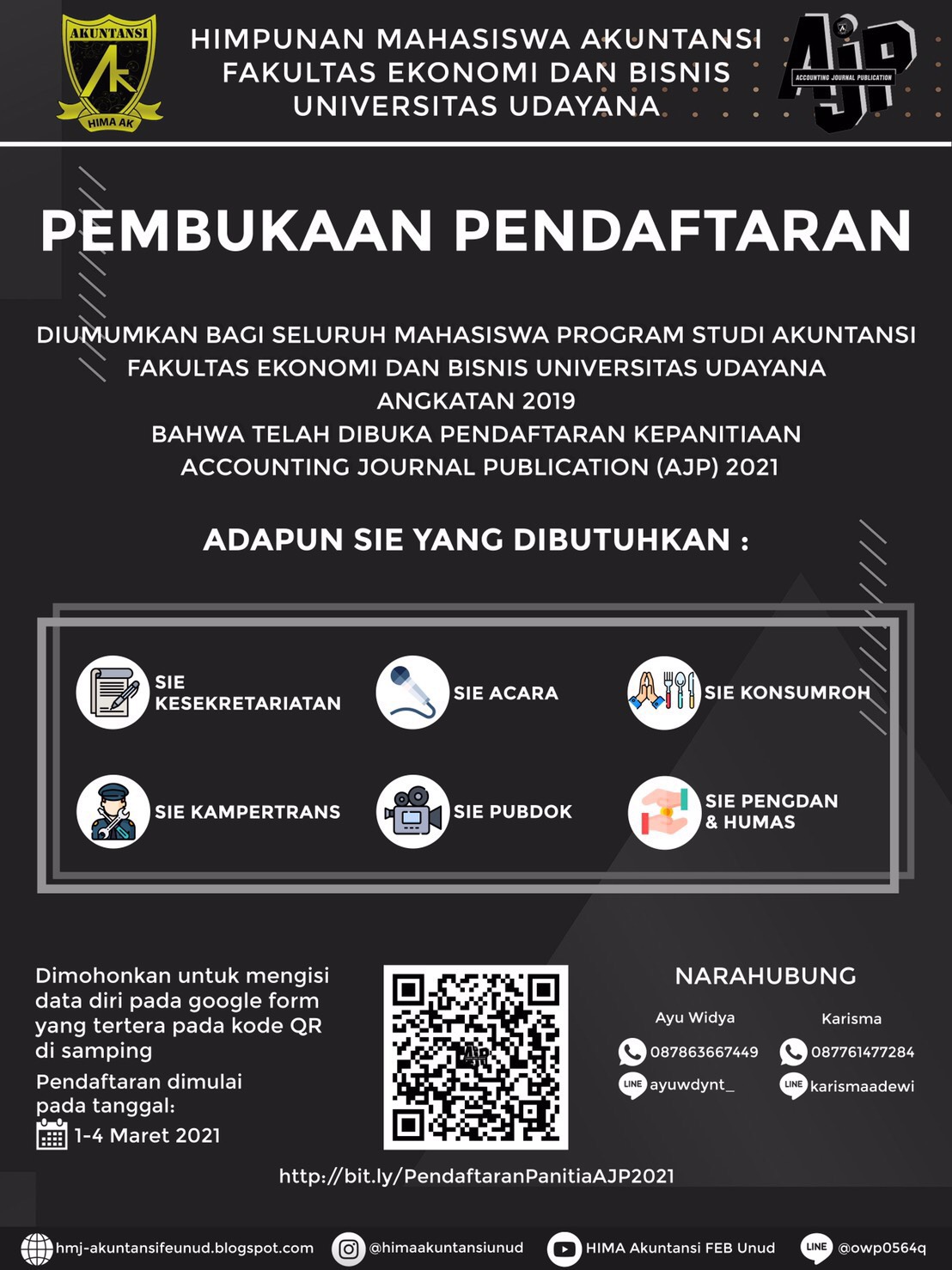 HIMA Akuntansi FEB Unud: PEMBUKAAN PENDAFTARAN