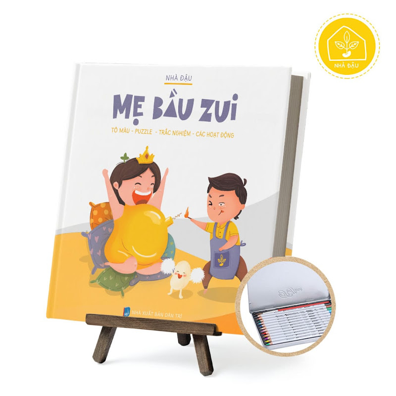 [A116] Tô màu cho Bà Bầu - Sách Mẹ Bầu Zui