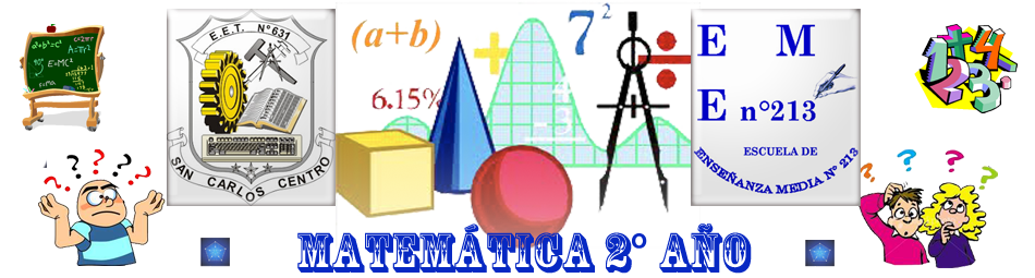 MATEMÁTICA PARA 2° AÑO