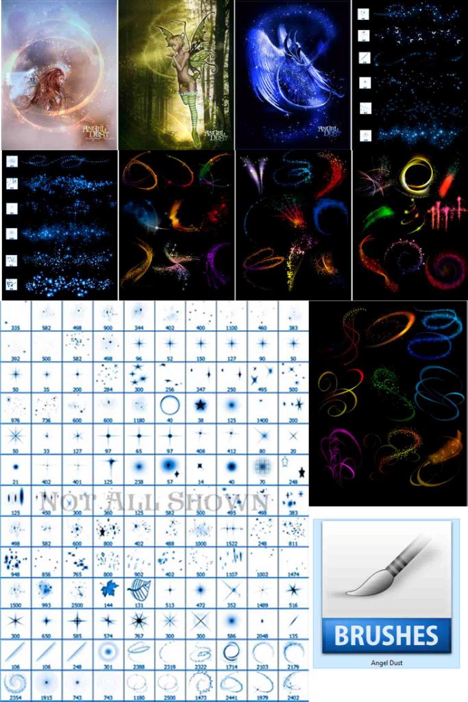 Angel Dust Brushes Effect For Photoshop Angel Dust, Brushes Effect, For Photoshop