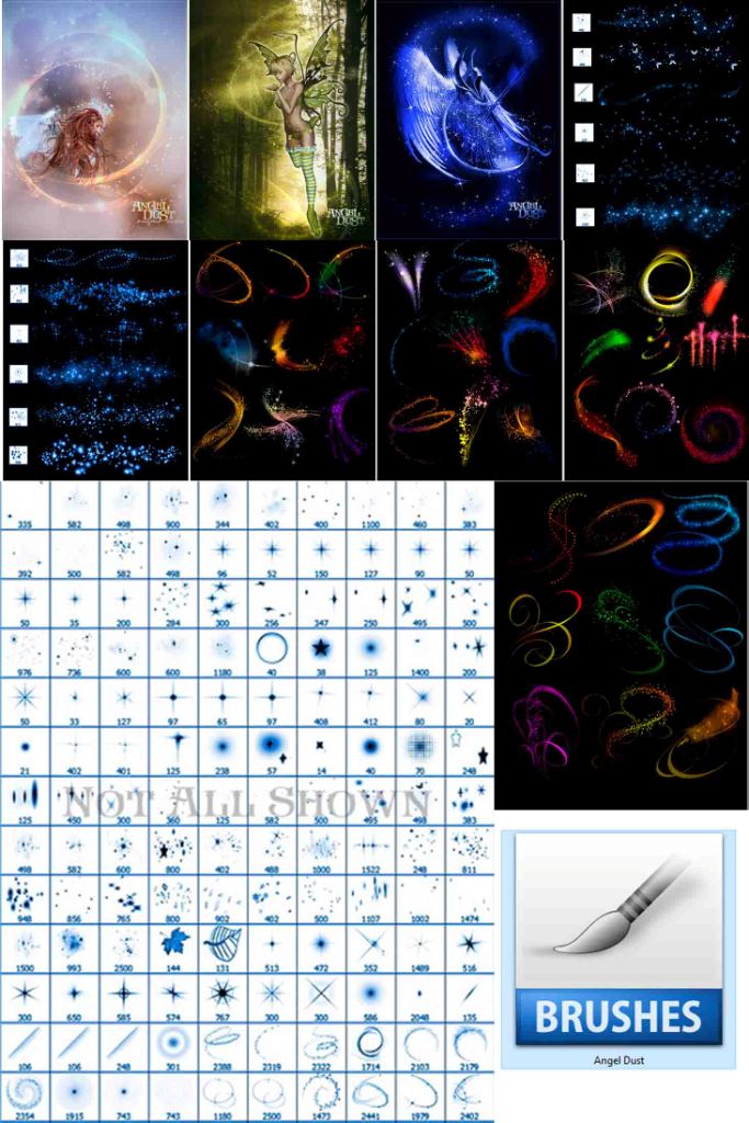 Angel Dust, Brushes Effect, For Photoshop