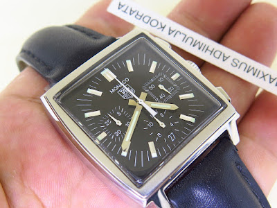 Maximuswatches Jual Beli Jam Tangan Second Baru Original Koleksi Jam Maximus Www Maximuswatches Com Tag Heuer Monaco Chronograph Black Dial Automatic Sold