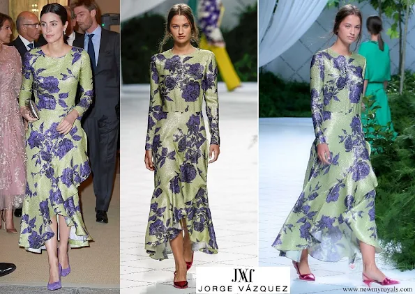 Alessandra de Osma wore JORGE VAZQUEZ Dress Madrid fashion week spring summer 2019 collection