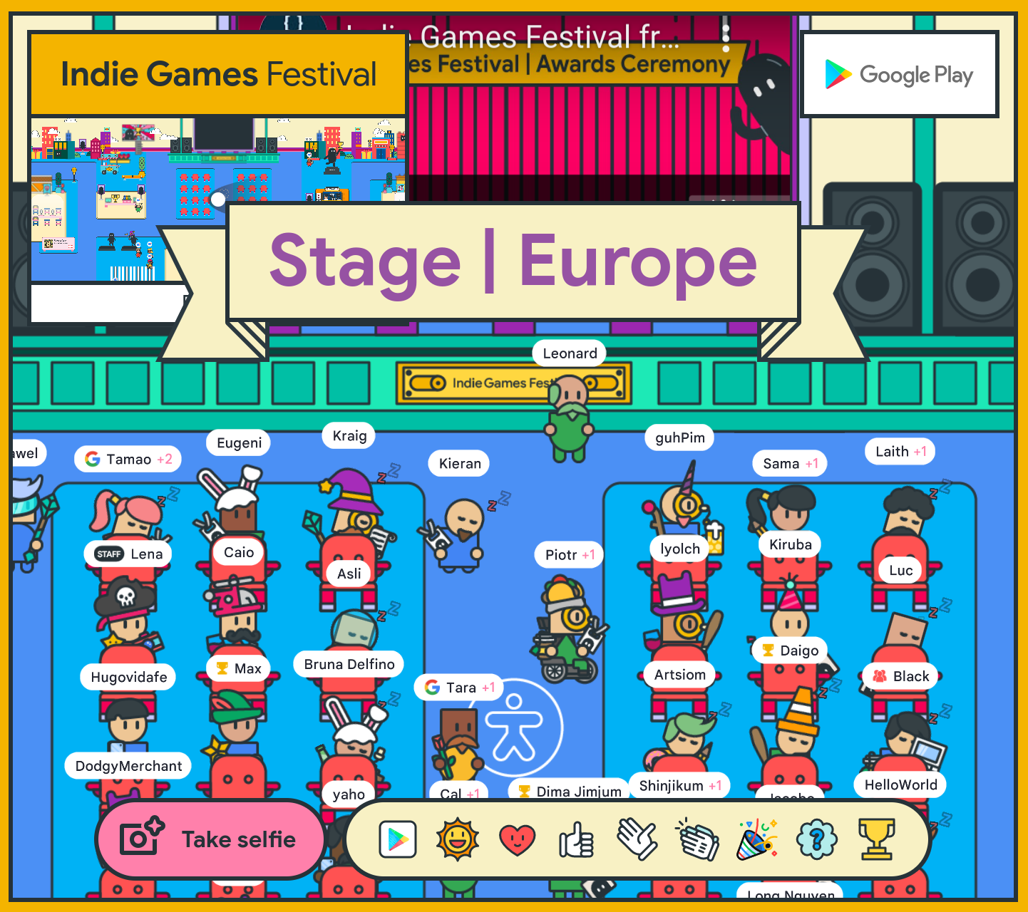 screenshot of Europe stage