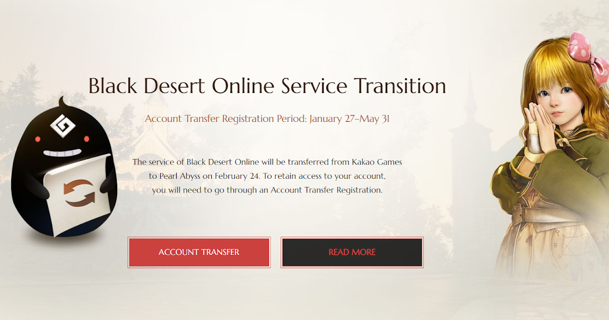 The Nosy Gamer Black Desert Online Account Transfers Available Until