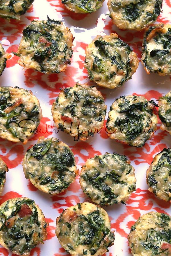 South Your Mouth Bacon & Spinach Mini Quiches