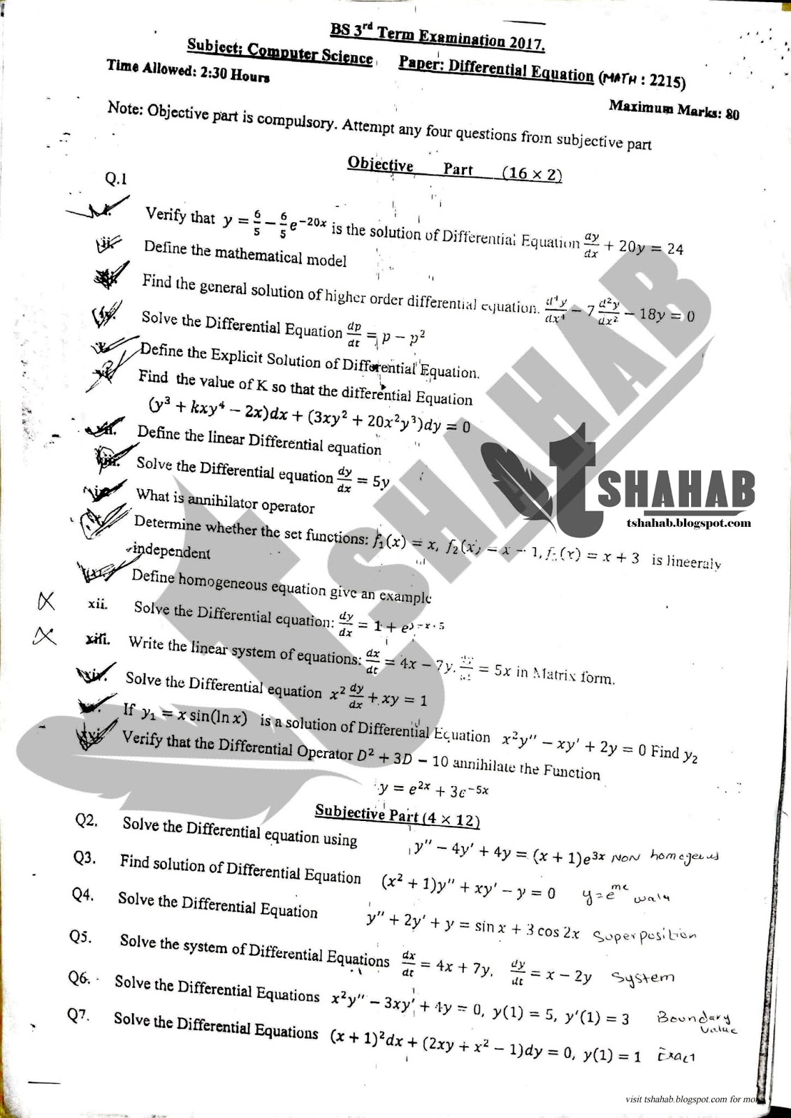 How to do differential equation picture