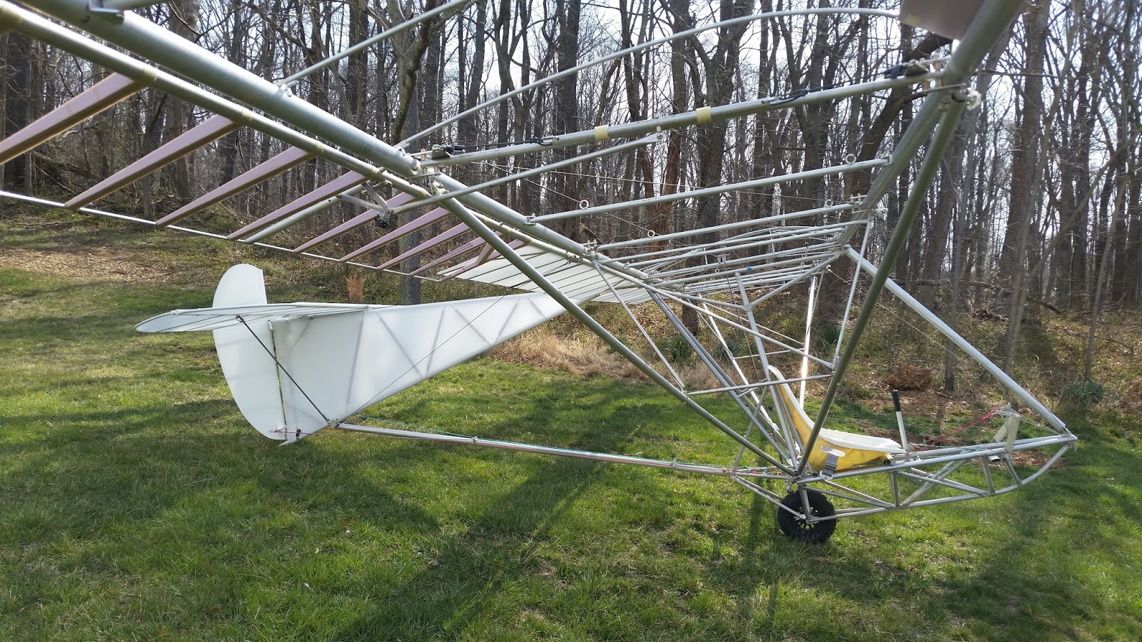 Building adventures of an Ultralight Glider Assembly, because it's Spring!