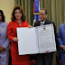 Senado otorga reconocimiento a Melba Segura y Alejandro Grullón