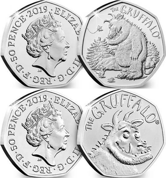 Guernsey 50 pence 2019 - Christmas pantomime set
