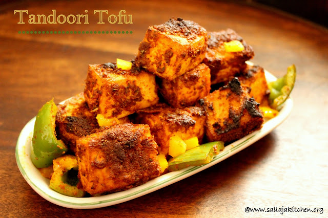 images of Tandoori Tofu / Baked Tandoori Tofu / Tofu Recipes