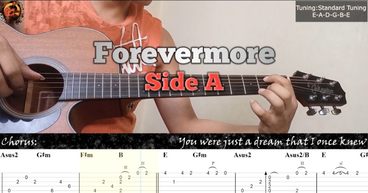Forevermore Side A Guitar Fingerstyle Guitar Fingerstyle Tabs on Screen