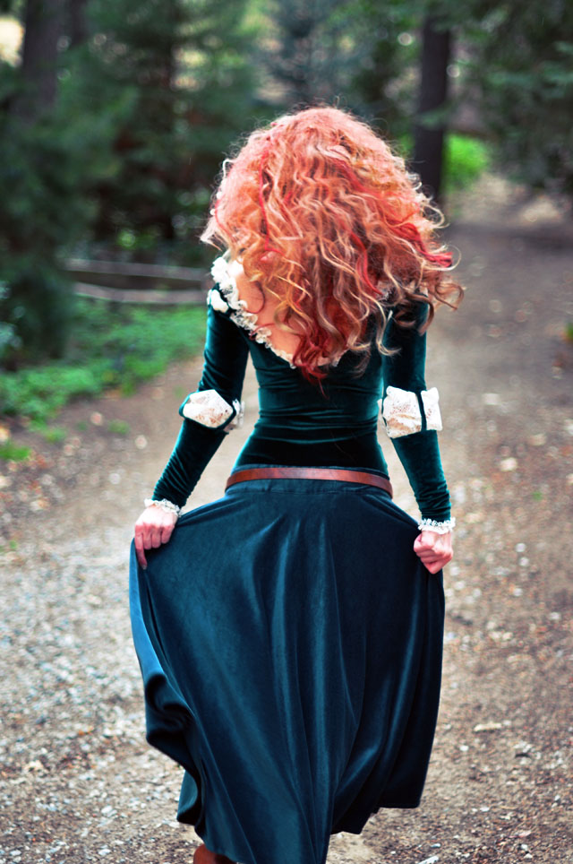 DIY Brave Costume, Princess Merida adult costume.