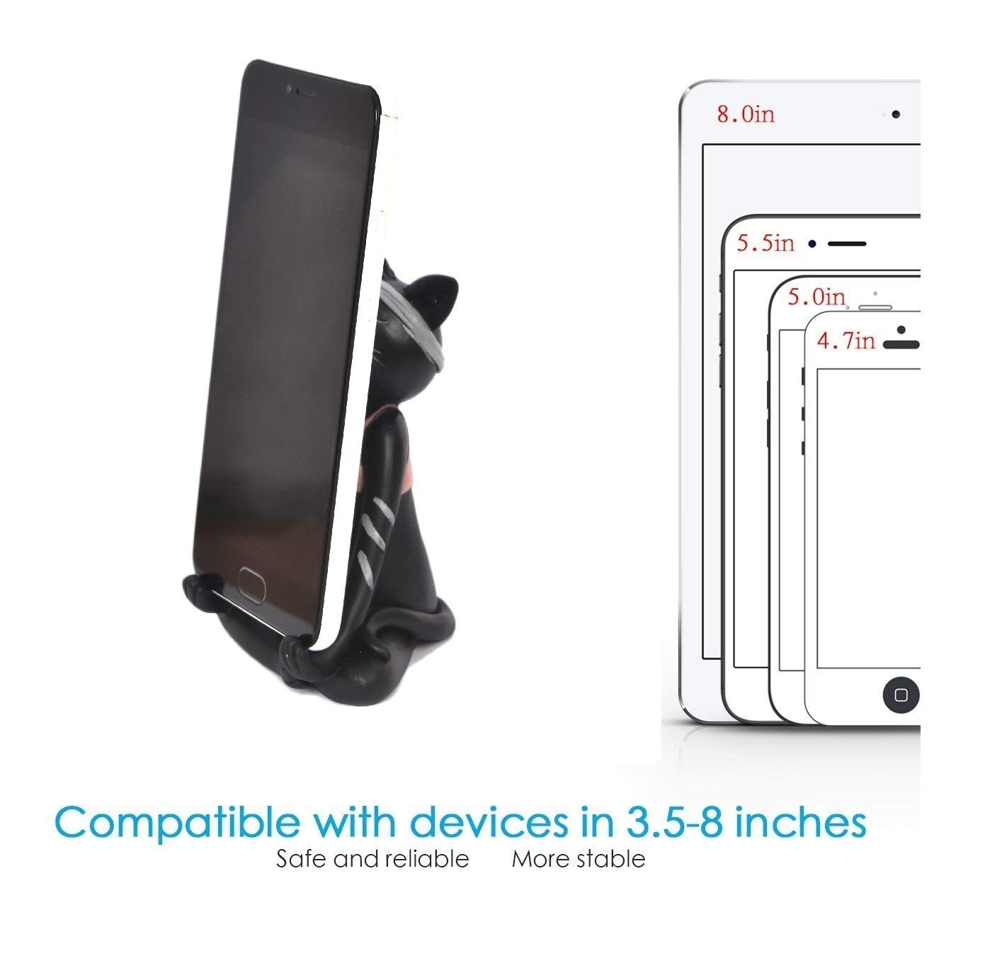 Best Cell Phone Holder, Alpha Go Yoga Black Cat Smartphone