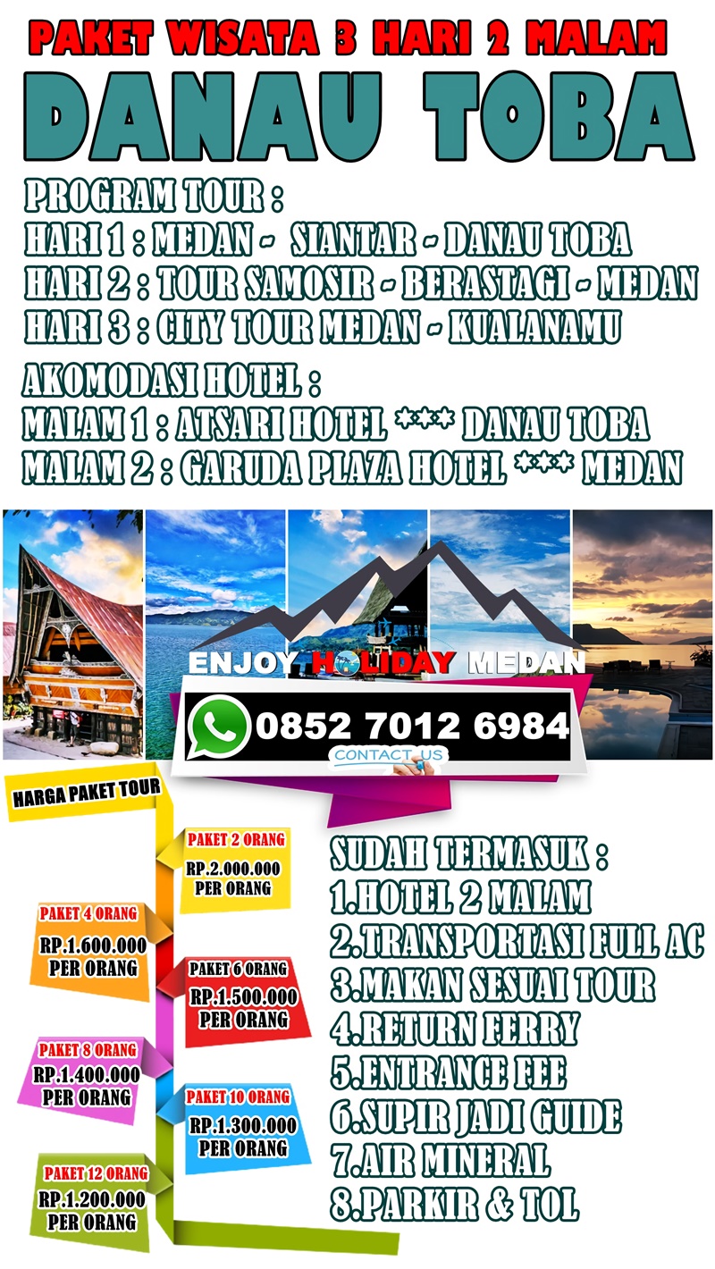 Paket Holiday Danau Toba 3 Hari 2 Malam