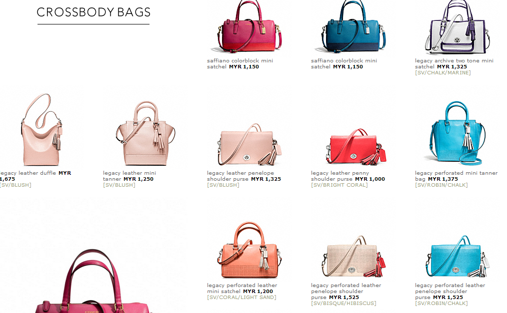 Shoppe Like Travellers Coach Prices for Crossbody bags, Shoulder Bags & Small Bags in Malaysia