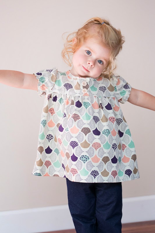 the Olivia top and dress pattern is here!