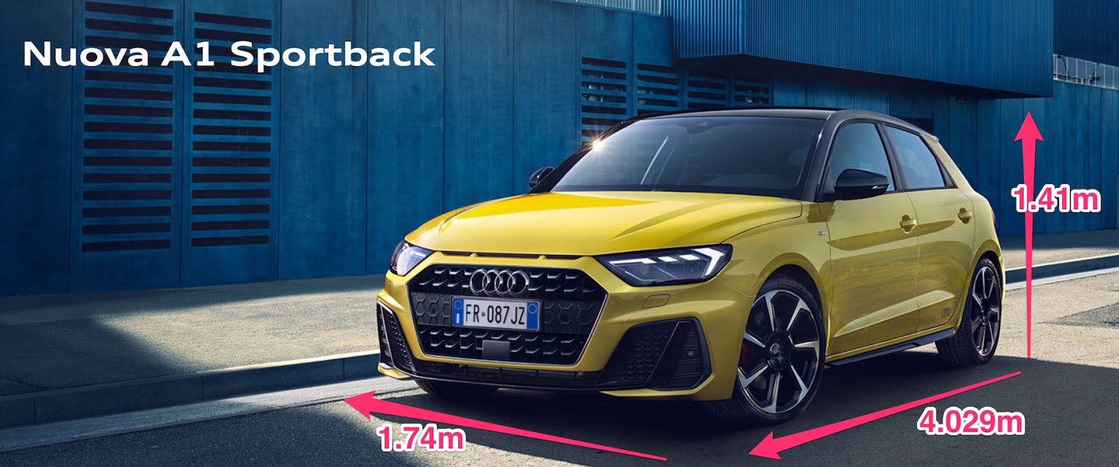 Dimensioni Auto e Bagagliaio Altezza da terra e totale, lunghezzapasso, larghezza e altre misure