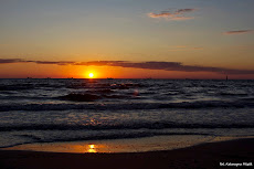 Wschód słońca na przystani rybackiej, sierpień 2013