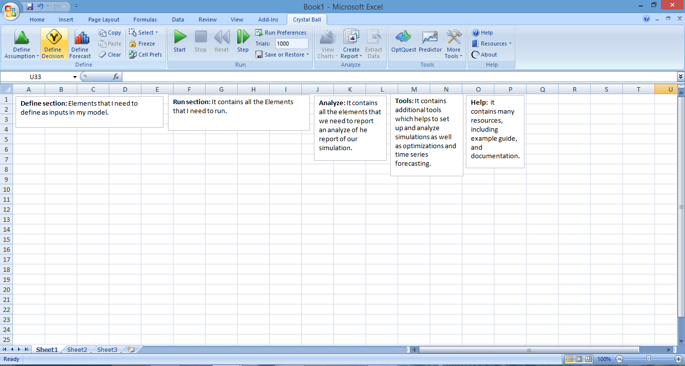 MonteCarlo Investment 1. Introduction to Crystal ball