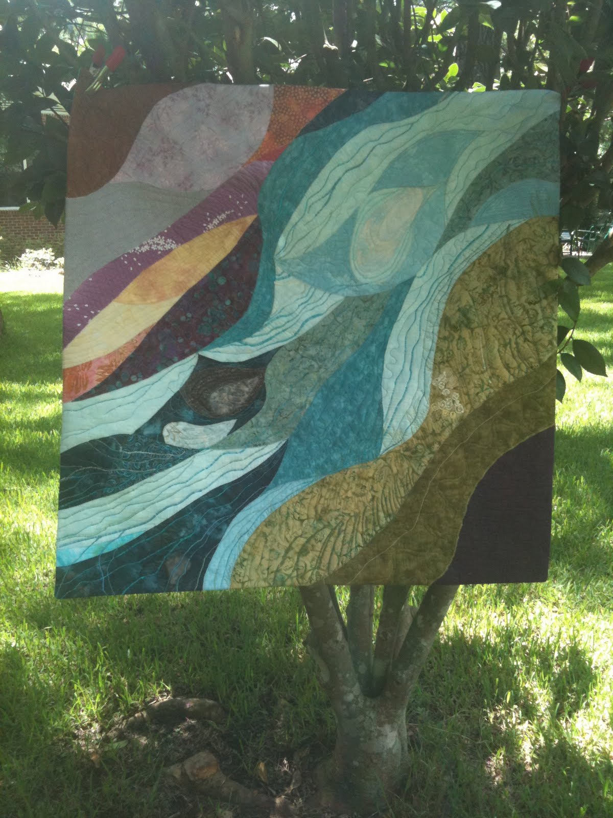 wordquilt River quilt, finished