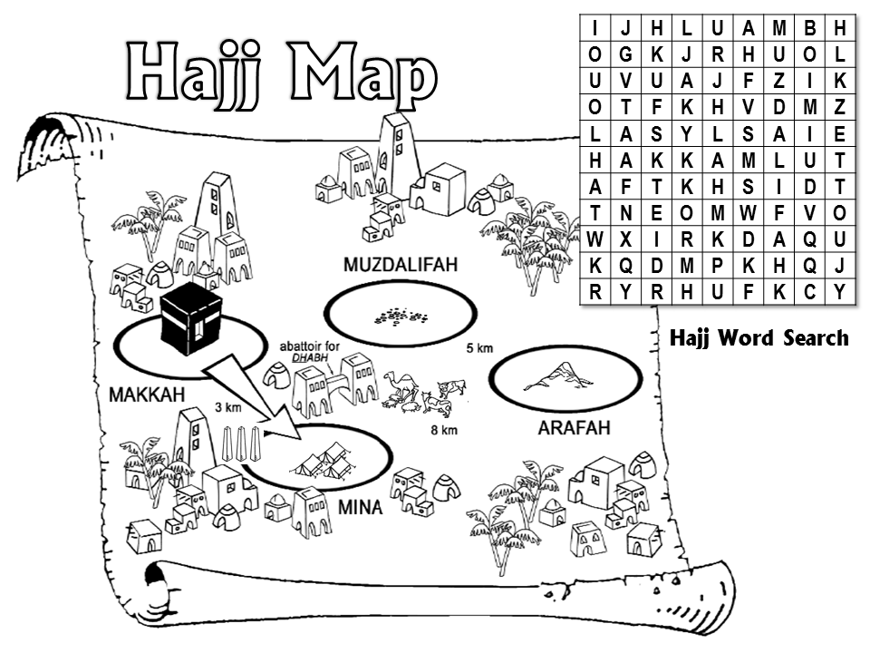hajj ihram coloring pages - photo #31