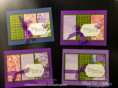 Learn how to make the Double Wonder Cards using the Hydrangea Haven Designer Series Paper click here to learn more