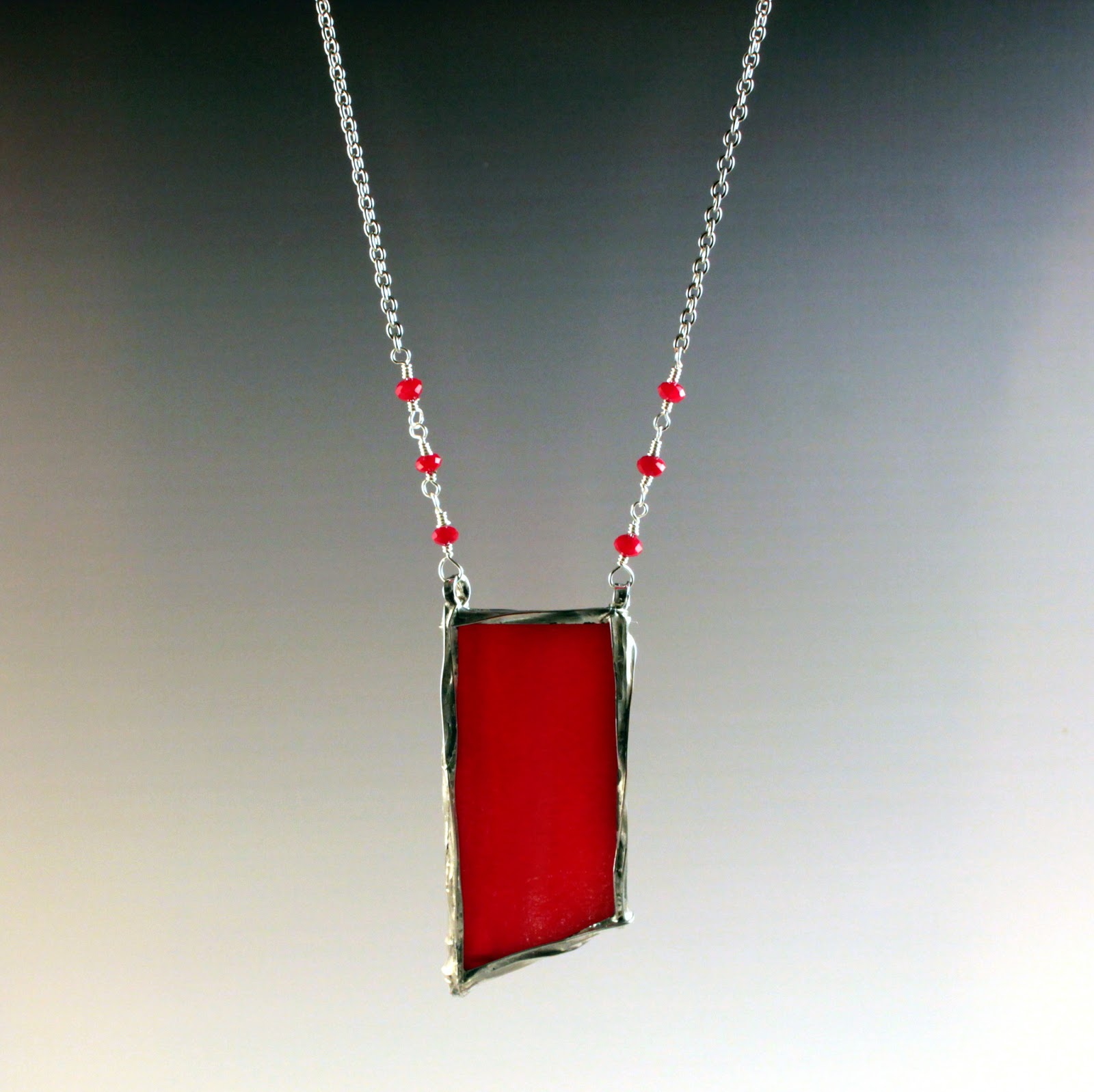 Andria Senini Textiles Wearable Glass Stained Glass Jewelry