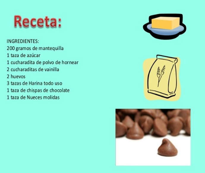 LICEO LOS ÁNGELES El texto instructivo la receta.