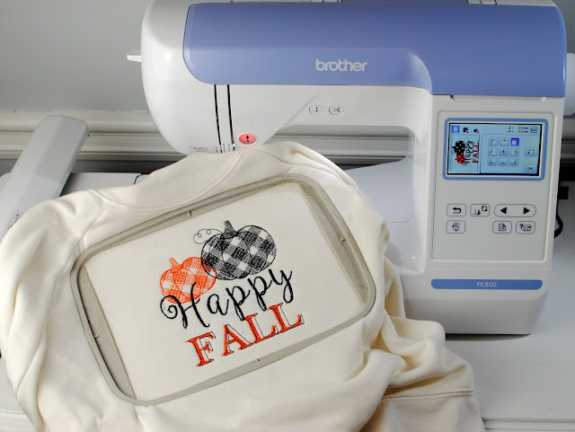 How to Machine Embroider a Sweatshirt