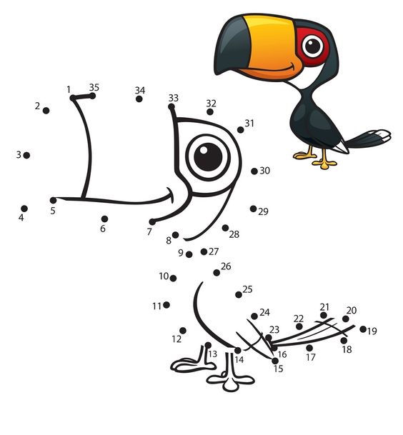 Tranh noi diem theo so thu tu hinh con vet