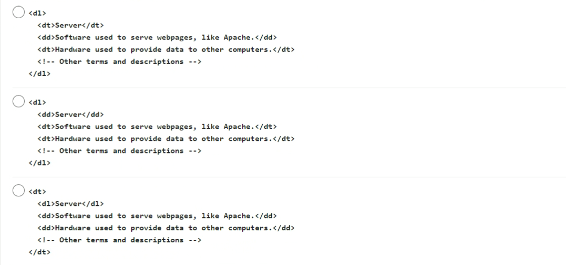 Linkedin HTML Skill Assessment Quiz Question and Answers