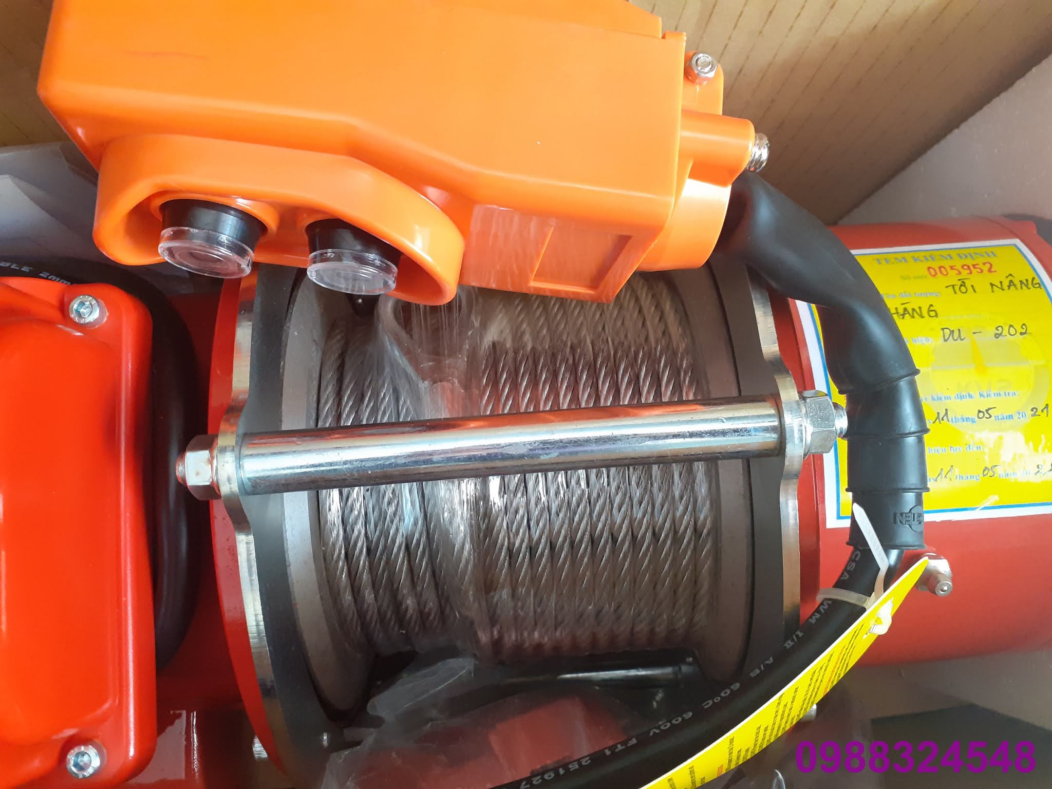 Tời cáp điện 200kg Duke DU-202 / DU-202 Duke Electric Wire Rope Winch