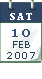 Create an icon for the dates for the blog